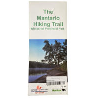 Waterproof topo map of Manitoba's Mantario hiking trail